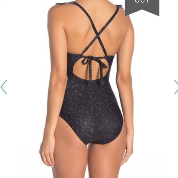 FREE PRESS Dani Leopard One Piece Swimsuit Small - Picture 6 of 6